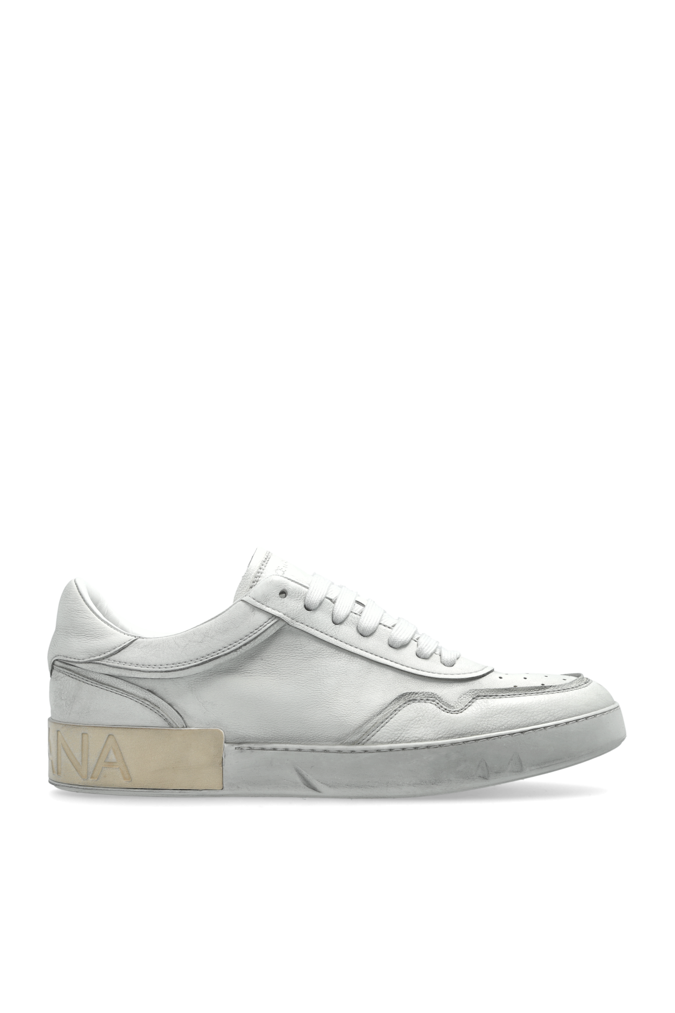 Biały Buty sportowe z efektem `vintage` Dolce & Gabbana